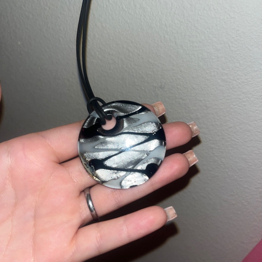 Y2k circle necklace